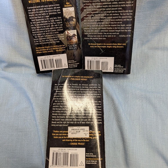 Victor Milan Dinosaur Series Books - Picture 2 of 5